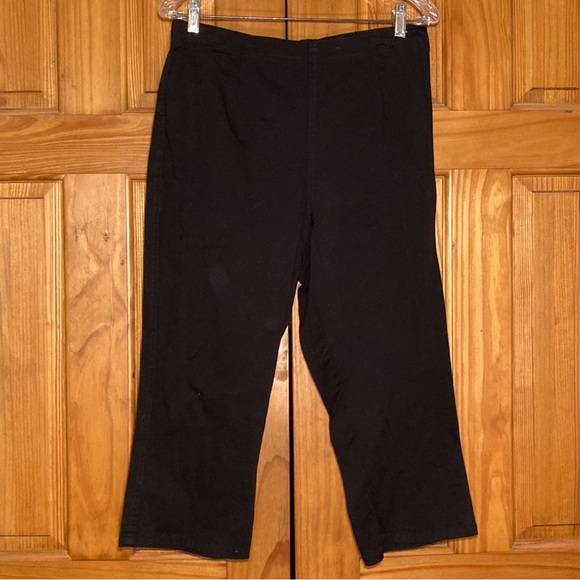 NWOT Vintage White Stag Stretch Denim Pull On Capri Pants Size L - Picture 1 of 8